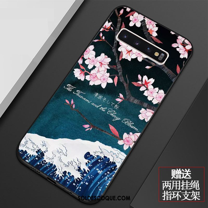 Coque Samsung Galaxy S10 Petit Silicone Vintage Incassable Étui Pas Cher