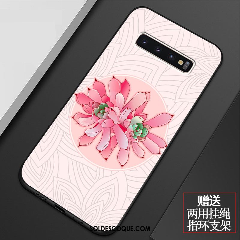 Coque Samsung Galaxy S10 Petit Silicone Vintage Incassable Étui Pas Cher