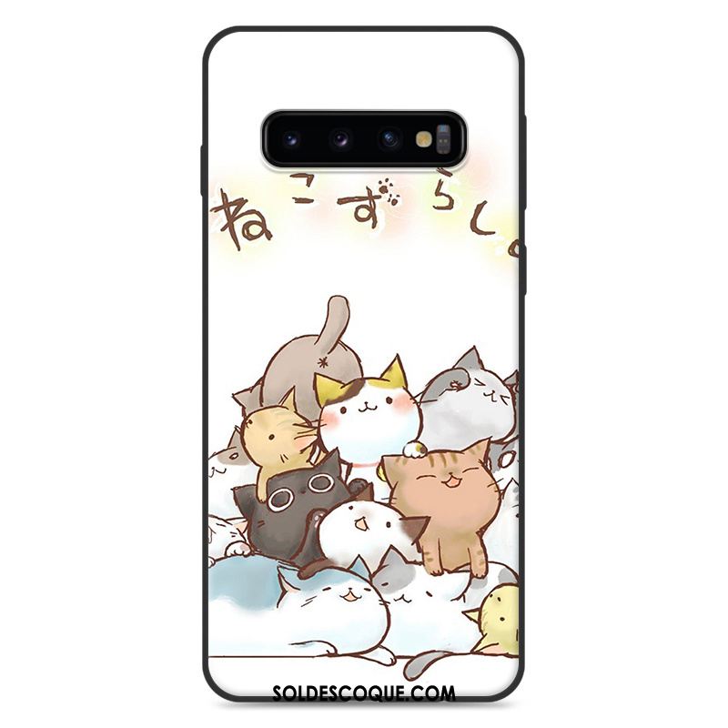 Coque Samsung Galaxy S10 Protection Dessin Animé Charmant Incassable Nouveau Pas Cher