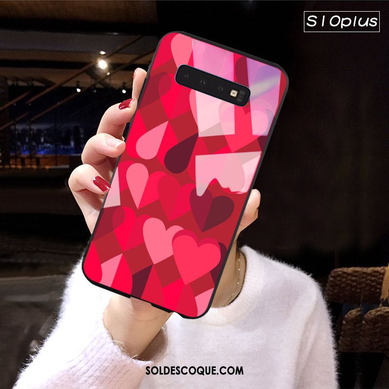 Coque Samsung Galaxy S10+ Pu Tendance Personnalité Créatif Téléphone Portable France