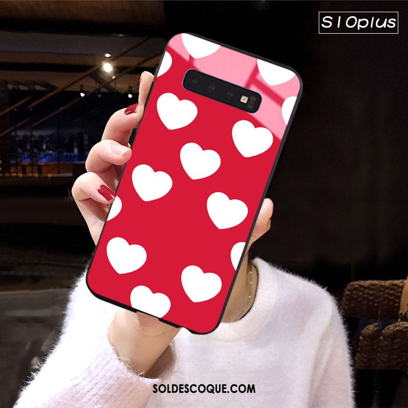 Coque Samsung Galaxy S10+ Pu Tendance Personnalité Créatif Téléphone Portable France