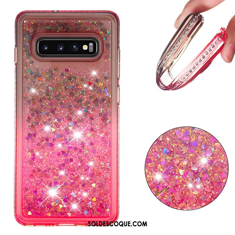 Coque Samsung Galaxy S10+ Quicksand Incassable Dégradé Étoile Protection Pas Cher