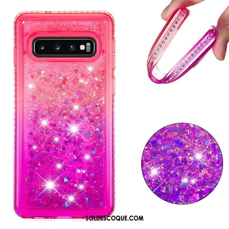 Coque Samsung Galaxy S10+ Quicksand Incassable Dégradé Étoile Protection Pas Cher