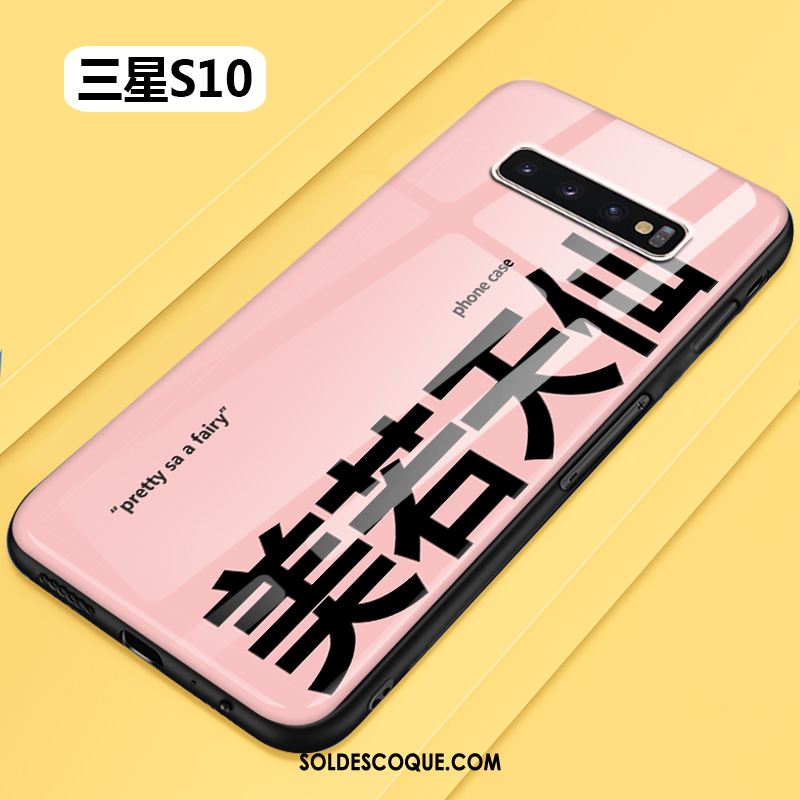 Coque Samsung Galaxy S10 Rose Frais Créatif Protection Personnalité En Vente