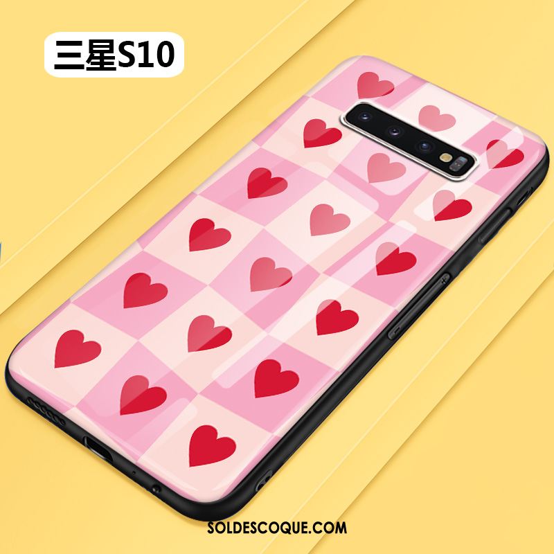 Coque Samsung Galaxy S10 Rose Frais Créatif Protection Personnalité En Vente