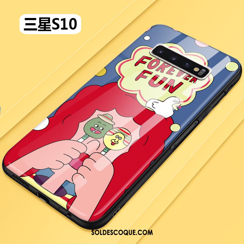 Coque Samsung Galaxy S10 Rose Frais Créatif Protection Personnalité En Vente