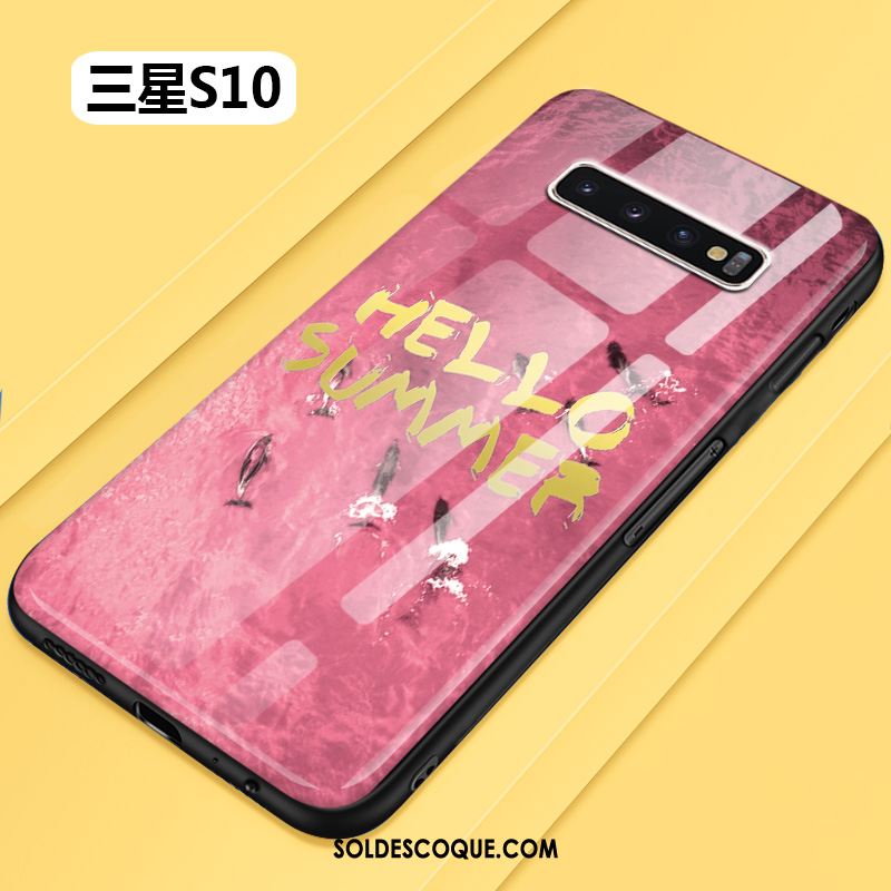 Coque Samsung Galaxy S10 Rose Frais Créatif Protection Personnalité En Vente