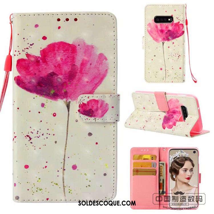 Coque Samsung Galaxy S10+ Rose Incassable Protection Fluide Doux Téléphone Portable Housse Soldes