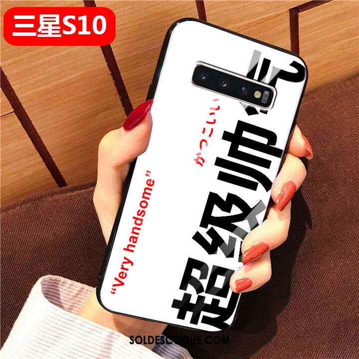 Coque Samsung Galaxy S10 Silicone Créatif Verre Protection Tout Compris En Ligne