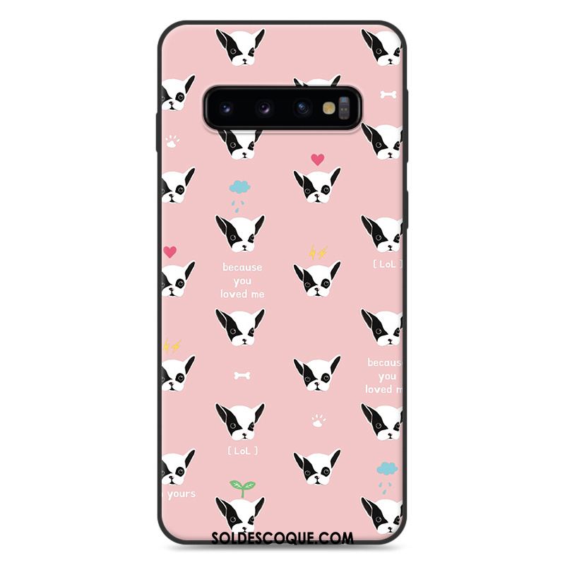 Coque Samsung Galaxy S10+ Silicone Protection Charmant Étui Dessin Animé Pas Cher