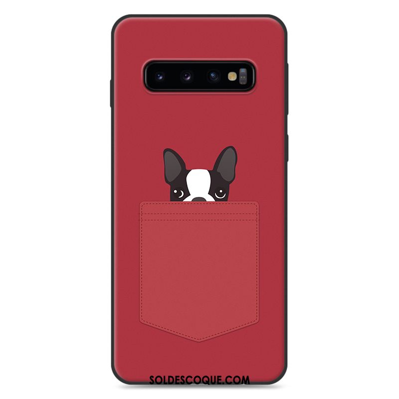 Coque Samsung Galaxy S10+ Silicone Protection Charmant Étui Dessin Animé Pas Cher