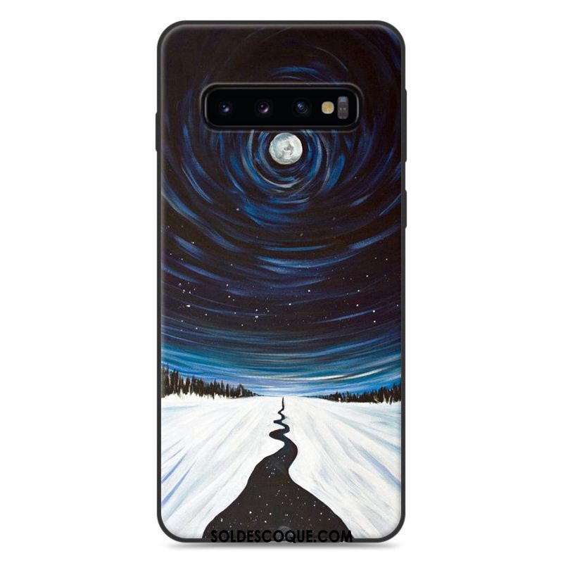 Coque Samsung Galaxy S10+ Silicone Protection Charmant Étui Dessin Animé Pas Cher