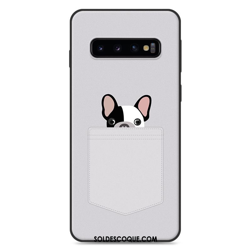 Coque Samsung Galaxy S10+ Silicone Protection Charmant Étui Dessin Animé Pas Cher