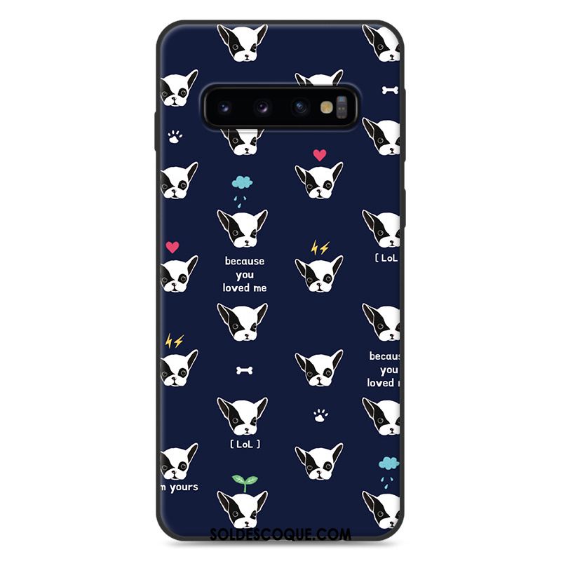 Coque Samsung Galaxy S10+ Silicone Protection Charmant Étui Dessin Animé Pas Cher