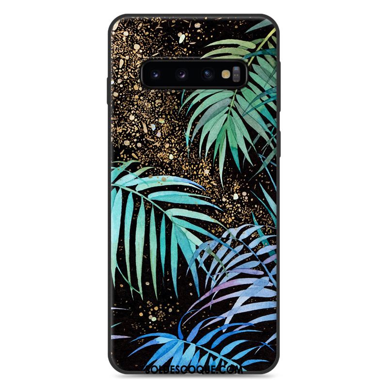 Coque Samsung Galaxy S10+ Silicone Protection Charmant Étui Dessin Animé Pas Cher