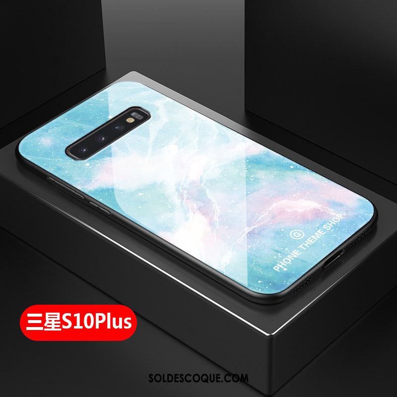 Coque Samsung Galaxy S10+ Silicone Simple Créatif Étui Téléphone Portable Soldes