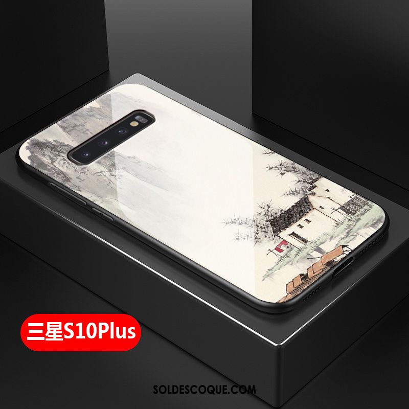 Coque Samsung Galaxy S10+ Silicone Tout Compris Incassable Personnalité Mode Pas Cher