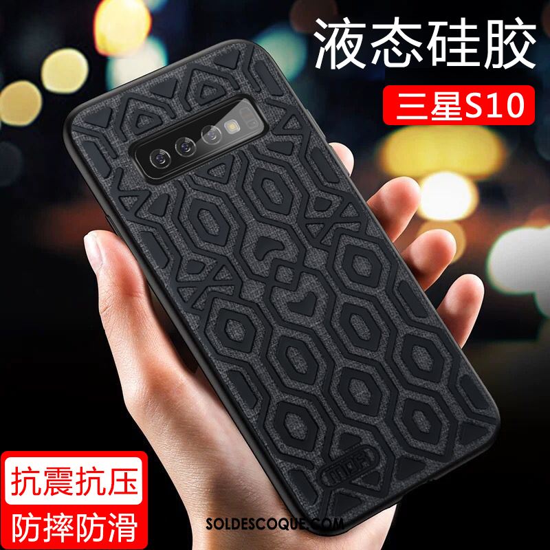 Coque Samsung Galaxy S10 Silicone Tout Compris Tendance Antidérapant Étoile Housse Pas Cher