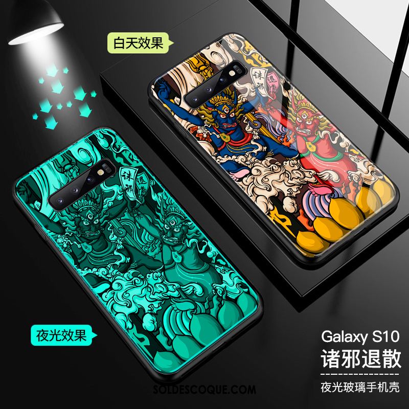 Coque Samsung Galaxy S10 Style Chinois Étui Verre Étoile Téléphone Portable En Ligne