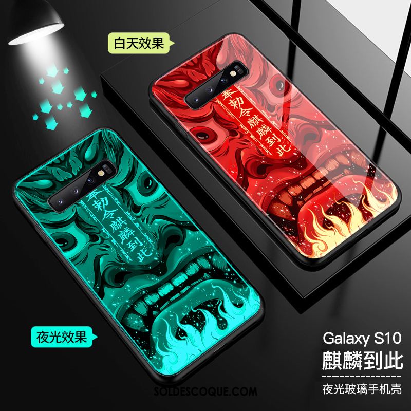 Coque Samsung Galaxy S10 Style Chinois Étui Verre Étoile Téléphone Portable En Ligne