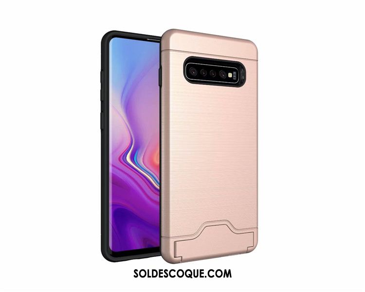 Coque Samsung Galaxy S10+ Support Simple Légère Incassable Téléphone Portable Soldes