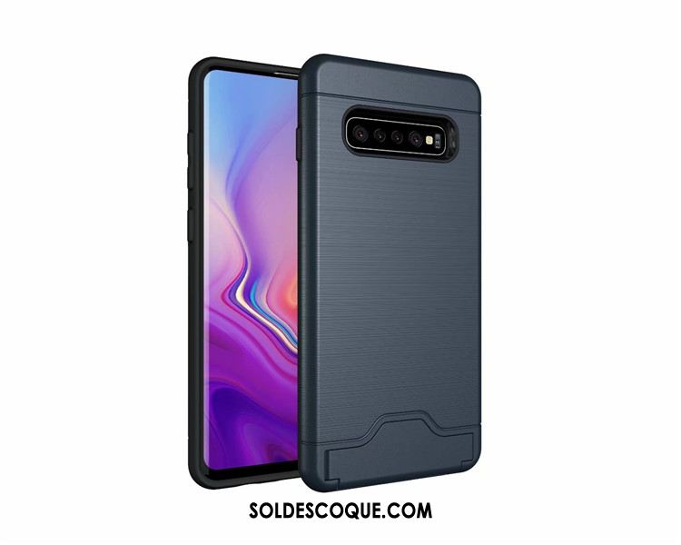 Coque Samsung Galaxy S10+ Support Simple Légère Incassable Téléphone Portable Soldes