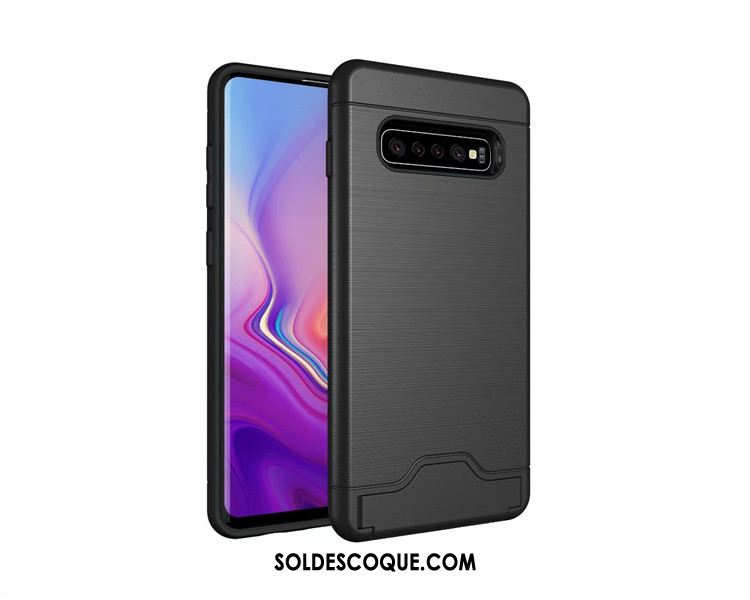 Coque Samsung Galaxy S10+ Support Simple Légère Incassable Téléphone Portable Soldes