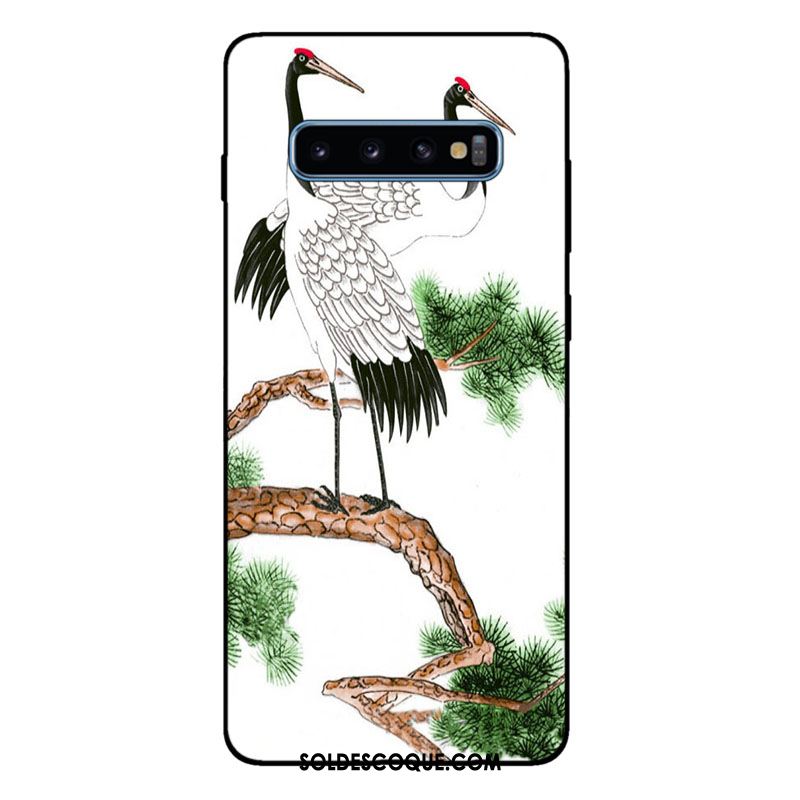 Coque Samsung Galaxy S10+ Tout Compris Rouge Fluide Doux Silicone Mode Soldes