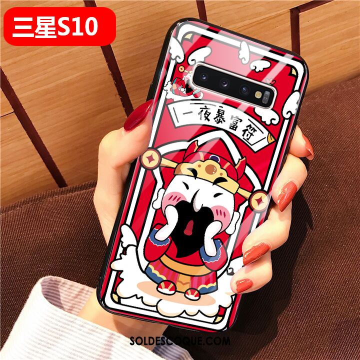 Coque Samsung Galaxy S10 Tout Compris Silicone Violet Étui Dessin Animé Housse Soldes