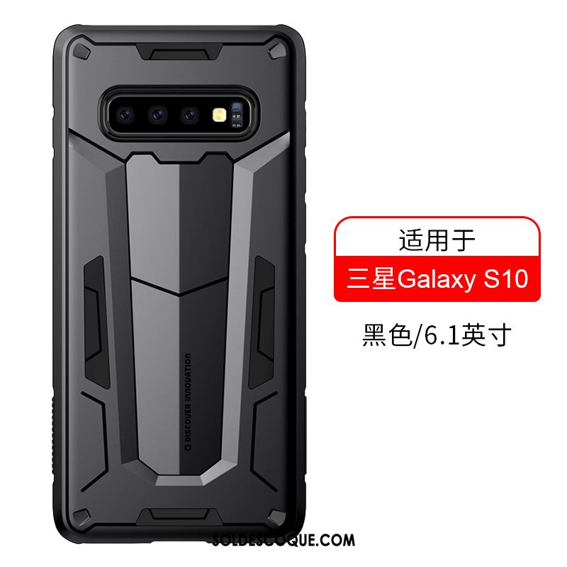 Coque Samsung Galaxy S10 Téléphone Portable Incassable Étoile Noir Étui Pas Cher