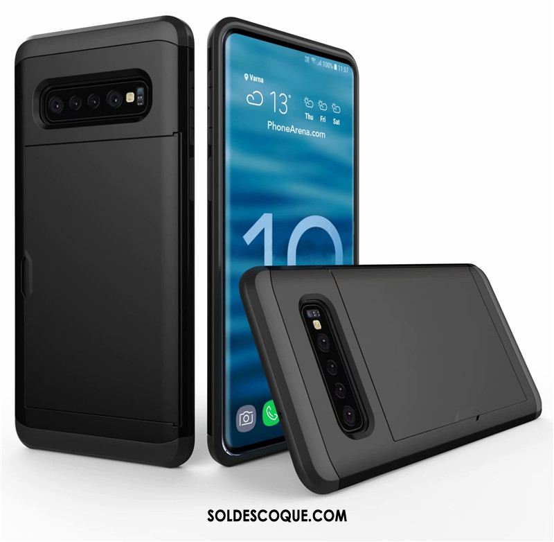 Coque Samsung Galaxy S10+ Téléphone Portable Sac Carte Étoile Incassable Protection Pas Cher