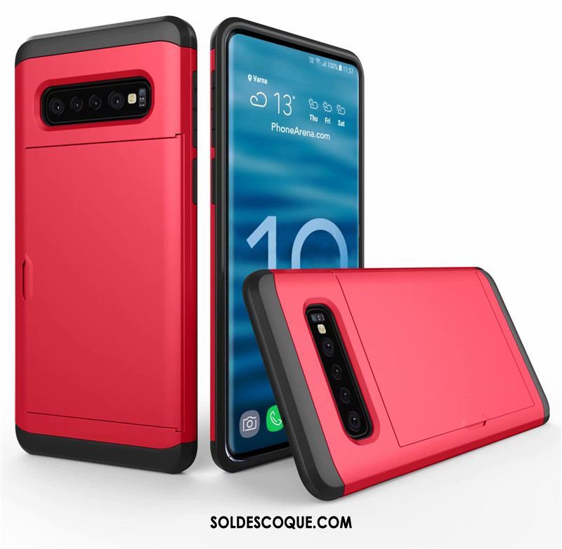 Coque Samsung Galaxy S10+ Téléphone Portable Sac Carte Étoile Incassable Protection Pas Cher