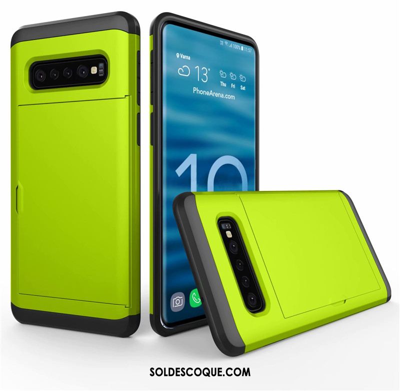 Coque Samsung Galaxy S10+ Téléphone Portable Sac Carte Étoile Incassable Protection Pas Cher