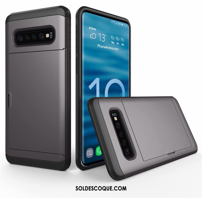 Coque Samsung Galaxy S10+ Téléphone Portable Sac Carte Étoile Incassable Protection Pas Cher