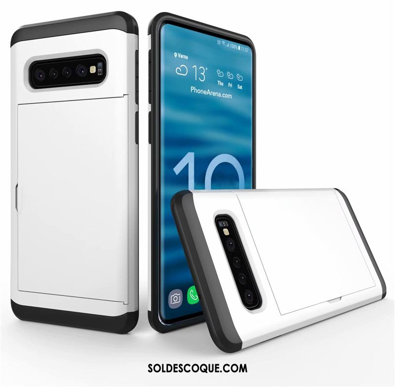 Coque Samsung Galaxy S10+ Téléphone Portable Sac Carte Étoile Incassable Protection Pas Cher