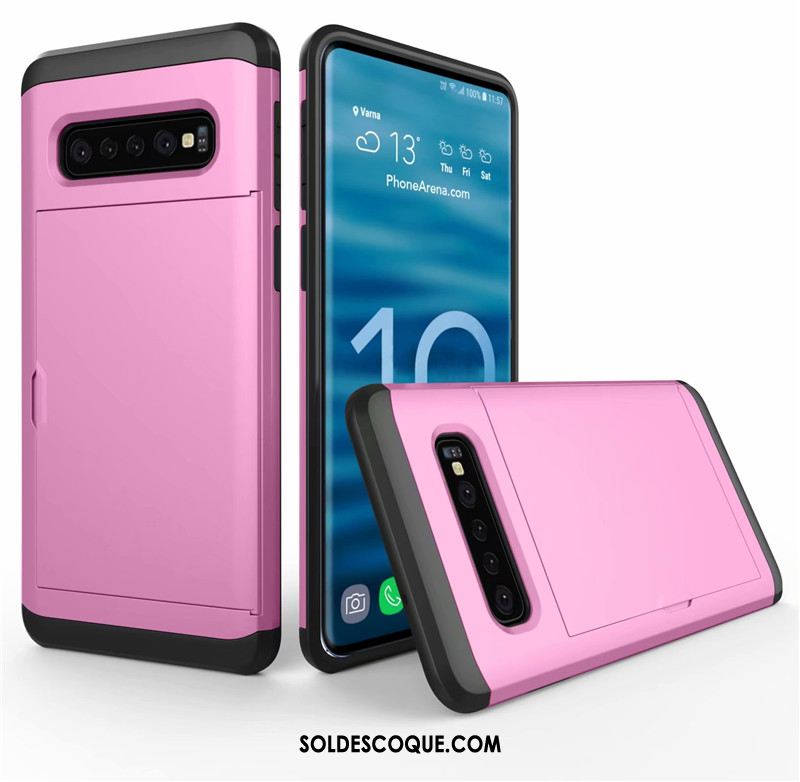 Coque Samsung Galaxy S10+ Téléphone Portable Sac Carte Étoile Incassable Protection Pas Cher