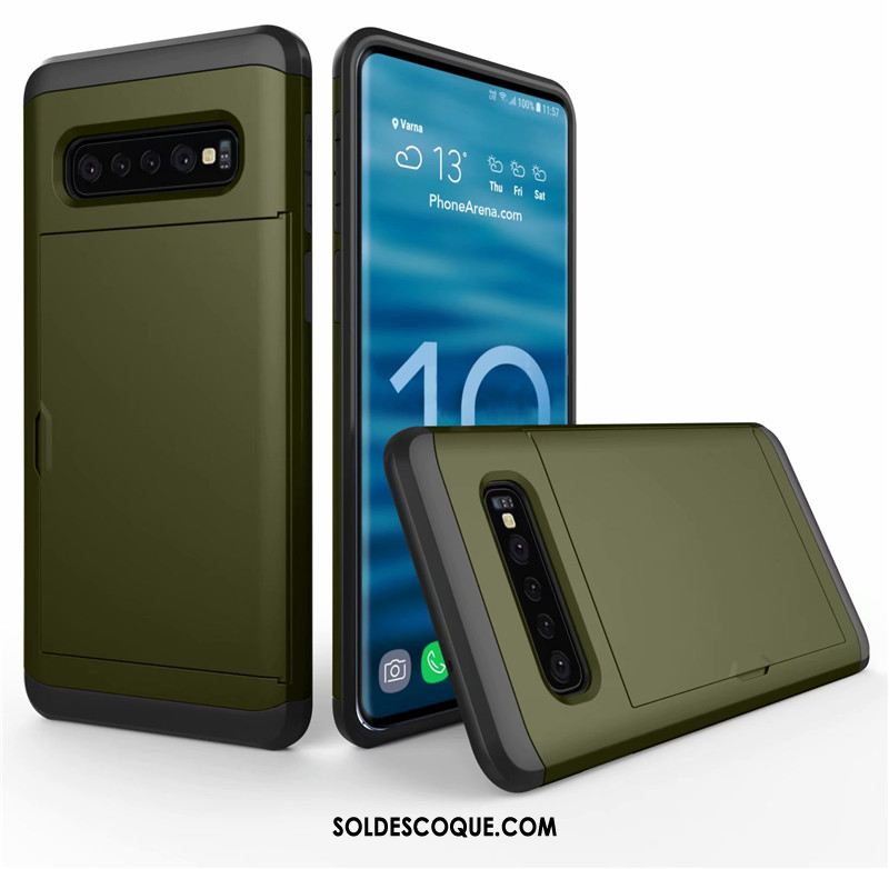 Coque Samsung Galaxy S10+ Téléphone Portable Sac Carte Étoile Incassable Protection Pas Cher