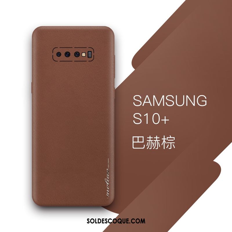 Coque Samsung Galaxy S10+ Téléphone Portable Étui Protection Étoile Très Mince Soldes