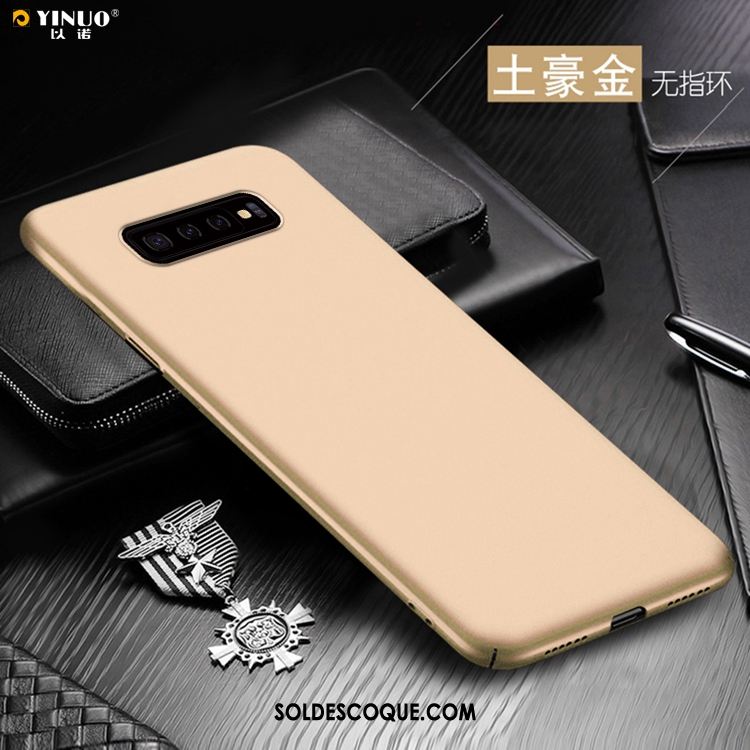 Coque Samsung Galaxy S10 Étoile Or Étui Pu Difficile Housse En Vente