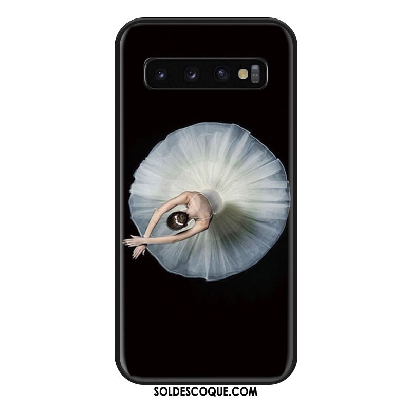 Coque Samsung Galaxy S10+ Étoile Protection Dessin Animé Net Rouge Noir Housse En Vente