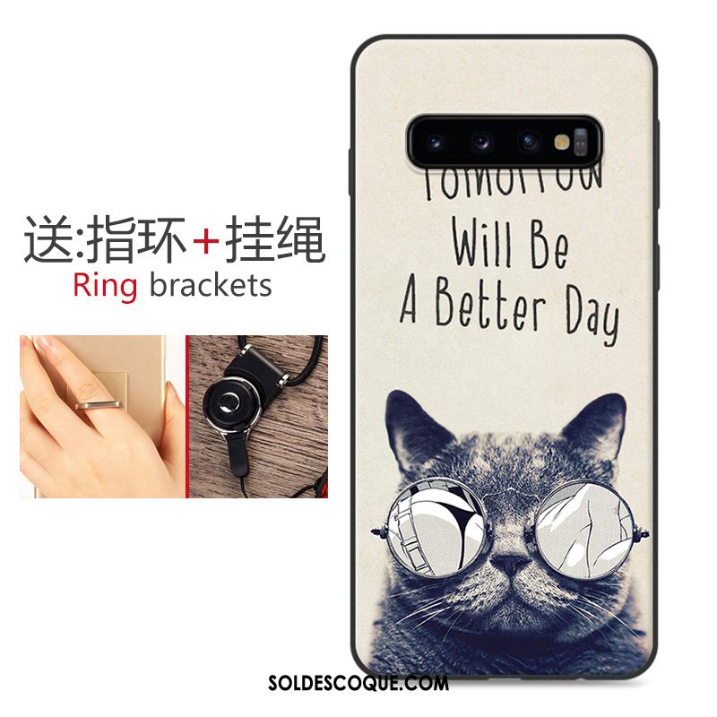 Coque Samsung Galaxy S10 Étoile Silicone Fluide Doux Dessin Animé Protection Soldes