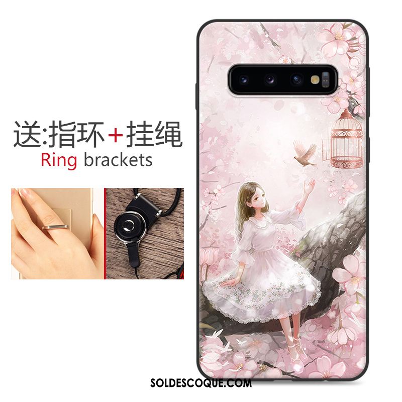 Coque Samsung Galaxy S10 Étoile Silicone Fluide Doux Dessin Animé Protection Soldes