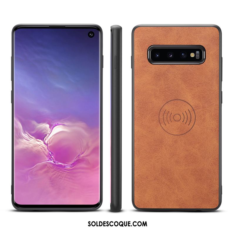 Coque Samsung Galaxy S10 Étoile À Bord Tout Compris Rouge Incassable Pas Cher