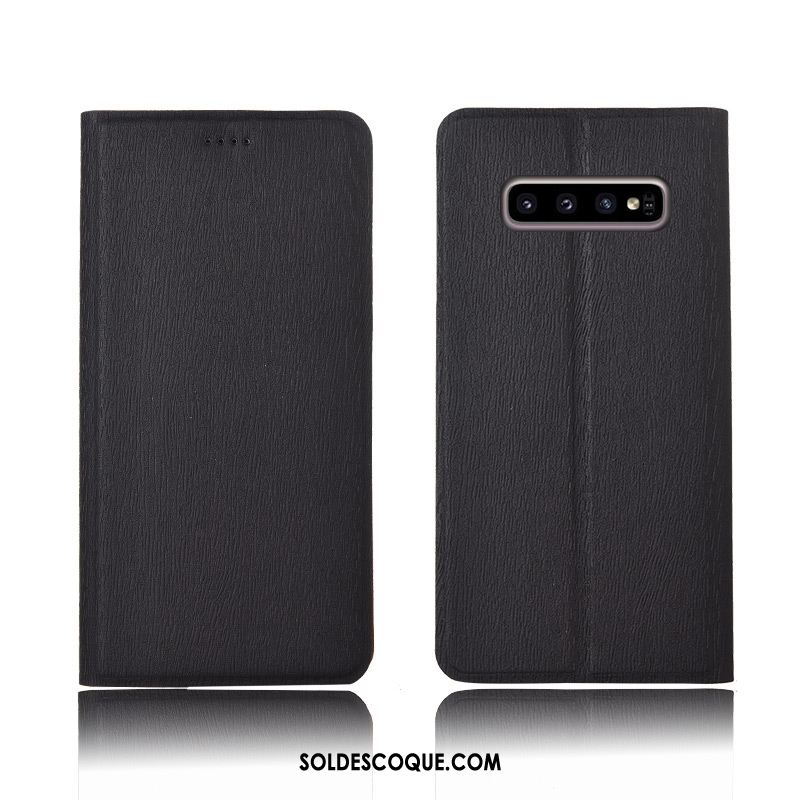 Coque Samsung Galaxy S10+ Étui Clamshell Modèle Fleurie Incassable Fluide Doux Pas Cher