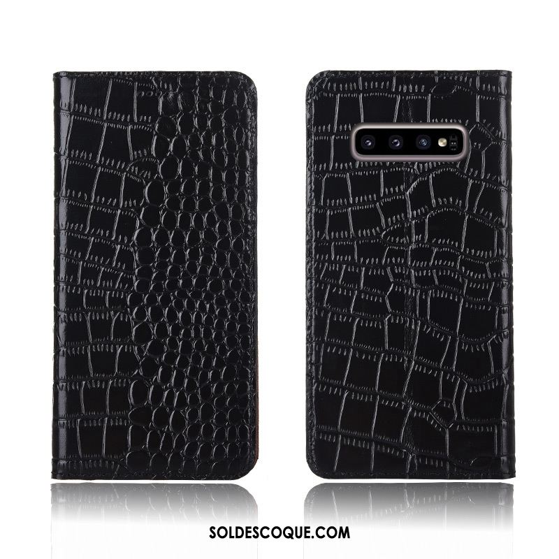 Coque Samsung Galaxy S10+ Étui Fluide Doux Étoile Clamshell Incassable Pas Cher