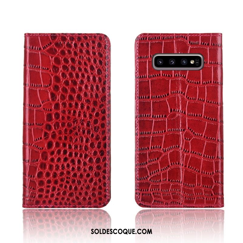 Coque Samsung Galaxy S10+ Étui Fluide Doux Étoile Clamshell Incassable Pas Cher