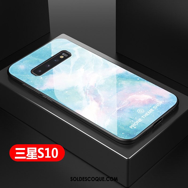 Coque Samsung Galaxy S10 Étui Incassable Bleu Téléphone Portable Difficile En Vente