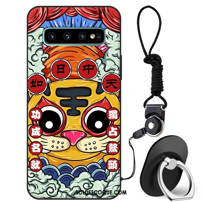 Coque Samsung Galaxy S10+ Étui Tout Compris Étoile Téléphone Portable Style Chinois Housse Soldes