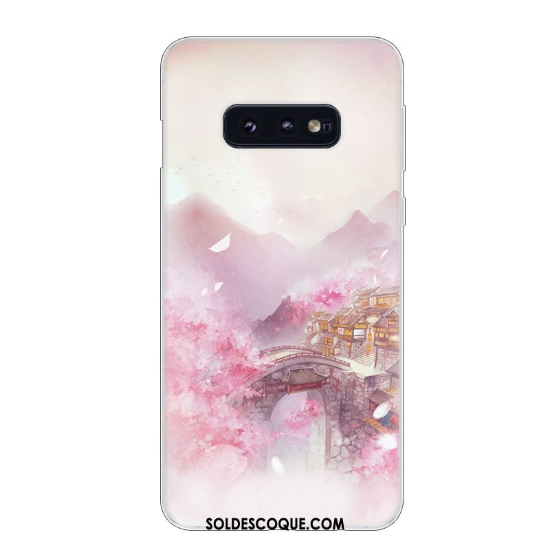 Coque Samsung Galaxy S10e Art Tendance Protection Blanc Téléphone Portable Pas Cher