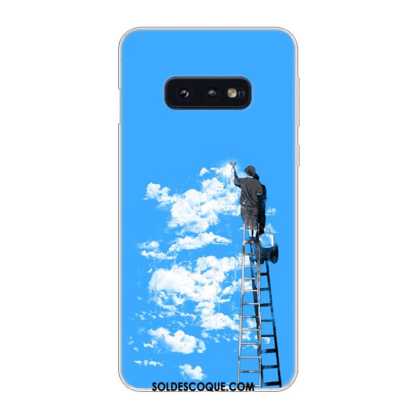 Coque Samsung Galaxy S10e Art Tendance Protection Blanc Téléphone Portable Pas Cher